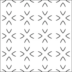 Geometric vector pattern with Black and white colors. abstract ornament for wallpapers and backgrounds.