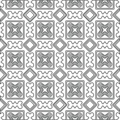 Geometric vector pattern with Black and white colors. abstract ornament for wallpapers and backgrounds.