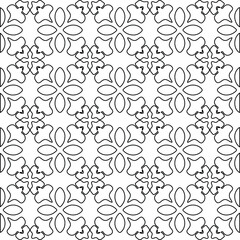 Geometric vector pattern with Black and white colors. abstract ornament for wallpapers and backgrounds.