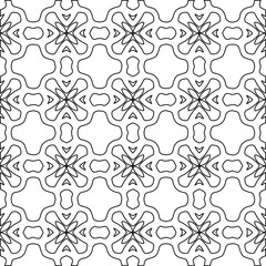 Geometric vector pattern with Black and white colors. abstract ornament for wallpapers and backgrounds.