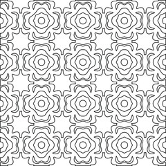 Geometric vector pattern with Black and white colors. abstract ornament for wallpapers and backgrounds.