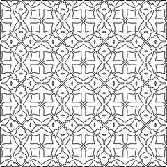 Geometric vector pattern with Black and white colors. abstract ornament for wallpapers and backgrounds.