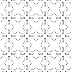 Geometric vector pattern with Black and white colors. abstract ornament for wallpapers and backgrounds.
