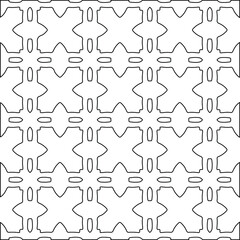 Geometric vector pattern with Black and white colors. abstract ornament for wallpapers and backgrounds.