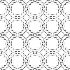 Geometric vector pattern with Black and white colors. abstract ornament for wallpapers and backgrounds.