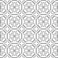 Geometric vector pattern with Black and white colors. abstract ornament for wallpapers and backgrounds.