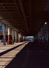 Pasillos de una  estación