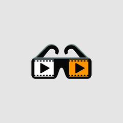 video camera icon moden cinema logo