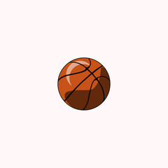 Graphic basket ball vector for your design, Graphic basketball icon