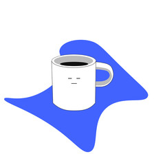 Graphic vector illustration mug doodle for your design