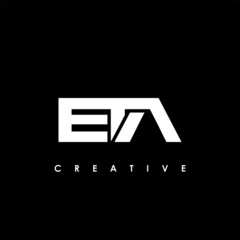 ETA Letter Initial Logo Design Template Vector Illustration - obrazy, fototapety, plakaty