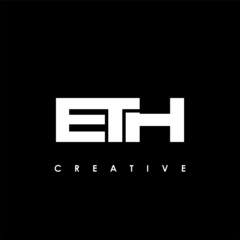 ETH Letter Initial Logo Design Template Vector Illustration