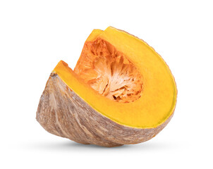 pumpkin slice isolated on white