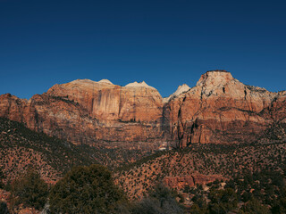 Magnificent scene in Zion National Park