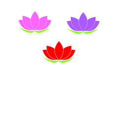 Fototapeta na wymiar illustration of lotus flower