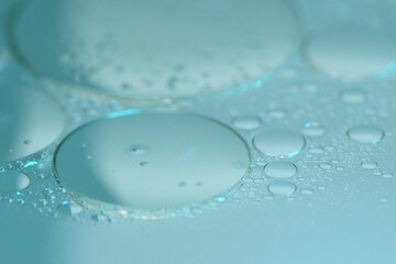 Macro of oil on water surface