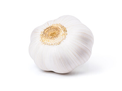 garlic isolated on white