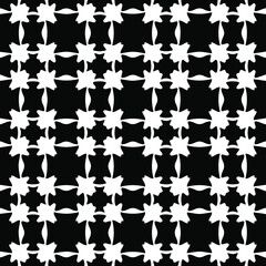 Geometric vector pattern with Black and white colors. Seamless abstract ornament for wallpapers and backgrounds.