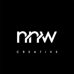 NNW Letter Initial Logo Design Template Vector Illustration - obrazy, fototapety, plakaty