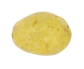Raw potato, Fresh organic vegetable, Isolated on white background, Cut out with clipping path