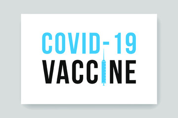 covid-19 vaccine text poster