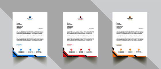 Modern And Clean Letterhead Design Template Business Style Professional Template Design Creative Business Letterhead Design Template for your business