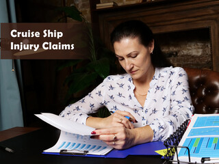  Cruise Ship Injury Claims phrase on the black chalkboard.