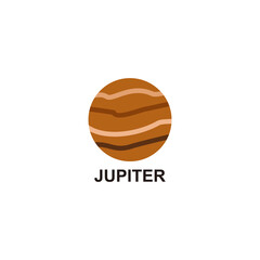 Jupiter planet icon set vector sign symbol