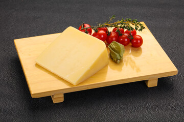 Hard parmesan cheese piece