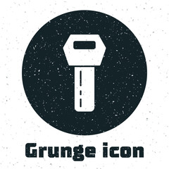 Grunge Car key with remote icon isolated on white background. Car key and alarm system. Monochrome vintage drawing. Vector