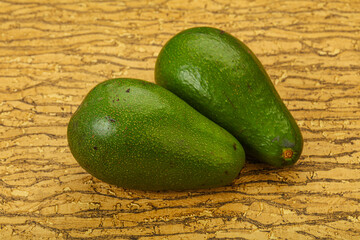 Two ripe exotic avocado vegetable