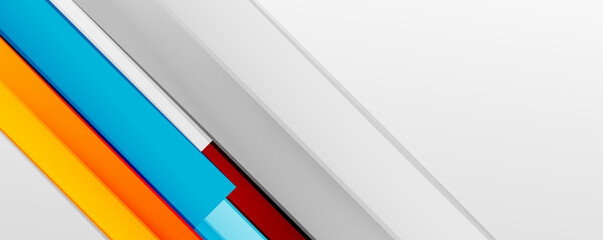 Multicolored lines background. Design template for business or technology presentations, internet posters or web brochure covers