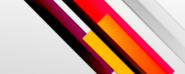 Multicolored lines background. Design template for business or technology presentations, internet posters or web brochure covers