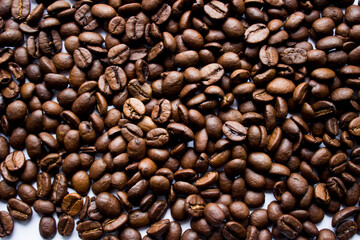 photo for background from roasted coffee beans