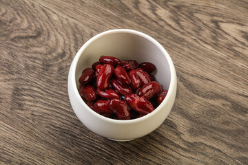 Canned red Kidney in the bowl