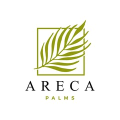 areca palm logo vector icon illustration