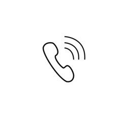 Phone icon vector. Telephone icon symbol isolated. Call icon. white background.