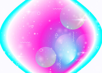 Fluid dynamic background with vibrant rainbow gradients. Dynamic hologram. Holographic cosmos.