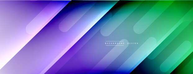 Dynamic lines abstract background. 3D shadow effects and fluid gradients. Modern overlapping forms