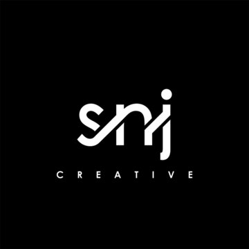 SNJ Letter Initial Logo Design Template Vector Illustration