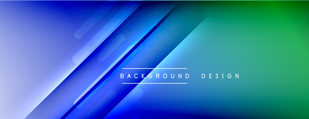 Dynamic lines abstract background. 3D shadow effects and fluid gradients. Modern overlapping forms