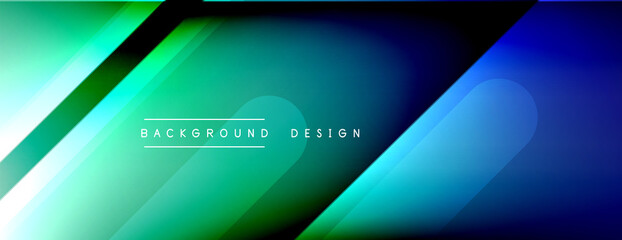 Dynamic lines abstract background. 3D shadow effects and fluid gradients. Modern overlapping forms