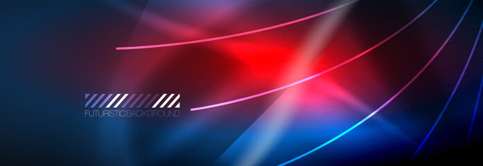 Neon dynamic beams vector abstract wallpaper background. Wallpaper background, design templates for business or technology presentations, internet posters or web brochure covers