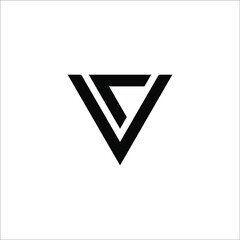 letter VC logo design 