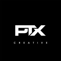 PTX Letter Initial Logo Design Template Vector Illustration