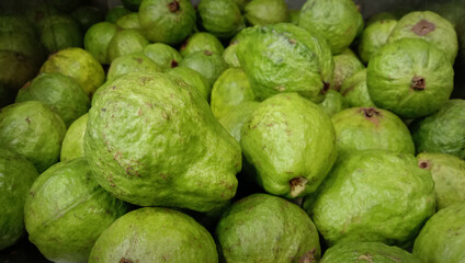 A pile of Guava fruits
