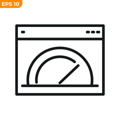 business monitoring icon symbol template for graphic and web design collection logo vector illustration