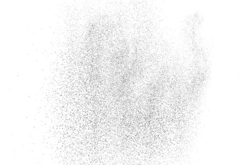 Distressed black texture. Dark grainy texture on white background. Dust overlay textured. Grain noise particles. Rusted white effect. Grunge design elements. Vector illustration, EPS 10.