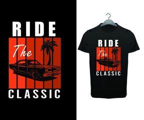 car t shirt design
 Vector vintage sport racing car, T shirt Graphics, Vintage typography design. 
