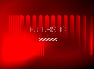 Bright neon color techno abstract background, shiny glowing neon lines in the dark background